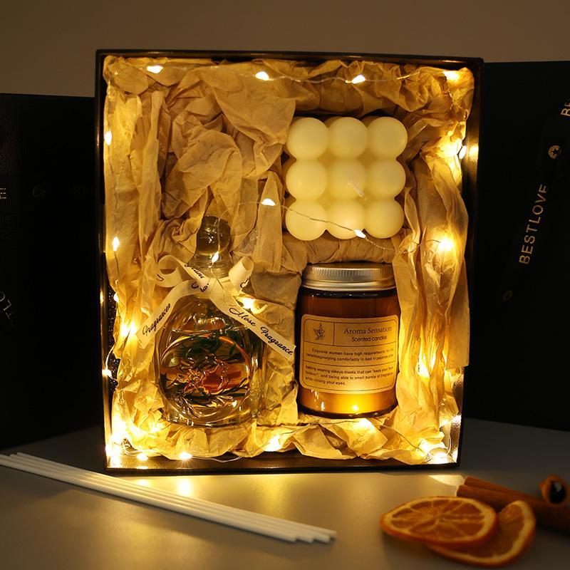 Coffret cadeau bougie d’aromathérapie